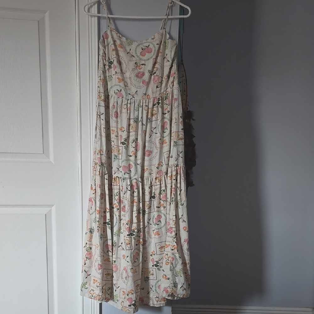 Cynthia Rowley Cream Floral Midi Dress